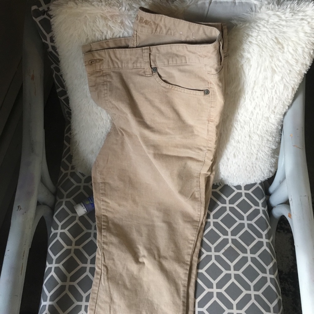 Nude corduroy pants